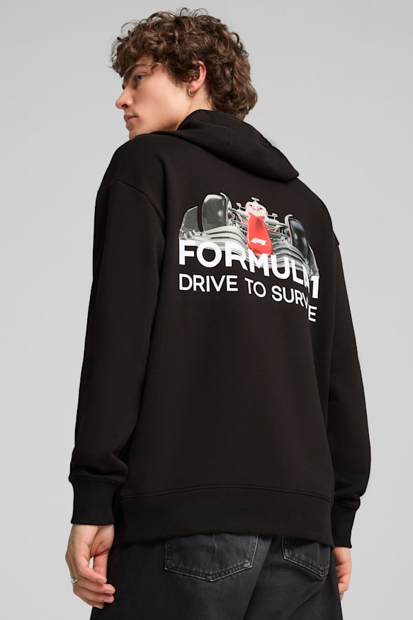 F1® Drive to Survive Graphic Hoodie Men, PUMA Black, extralarge