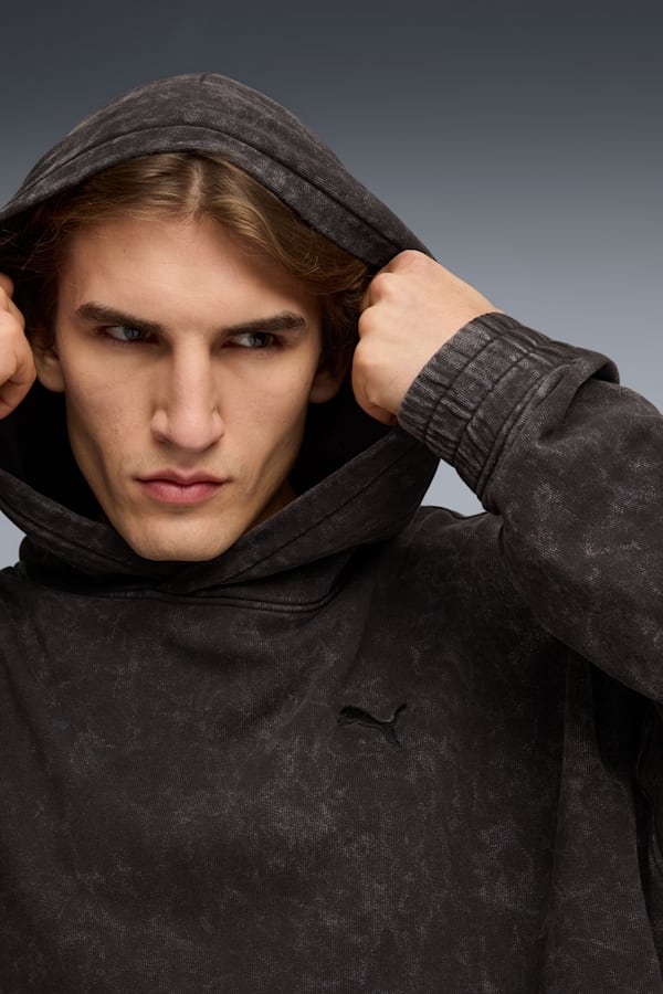 FUTURE.PUMA.ARCHIVE Boxy Washed Hoodie Unisex, PUMA Black, extralarge-GBR