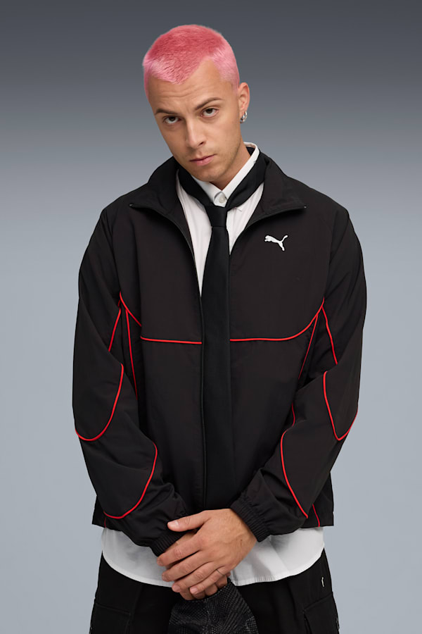 PUMATECH Track Jacket Men, PUMA Black-For All Time Red, extralarge-GBR