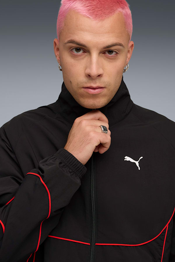 PUMATECH Track Jacket Men, PUMA Black-For All Time Red, extralarge-GBR