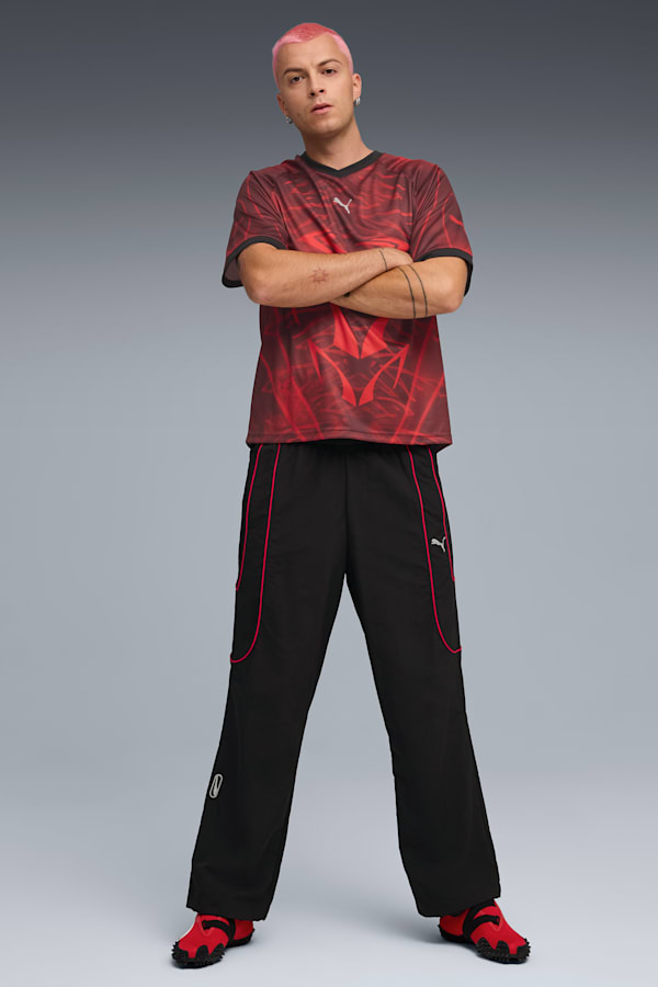 PUMATECH Relaxed Track Pants Men, PUMA Black-For All Time Red, extralarge-GBR