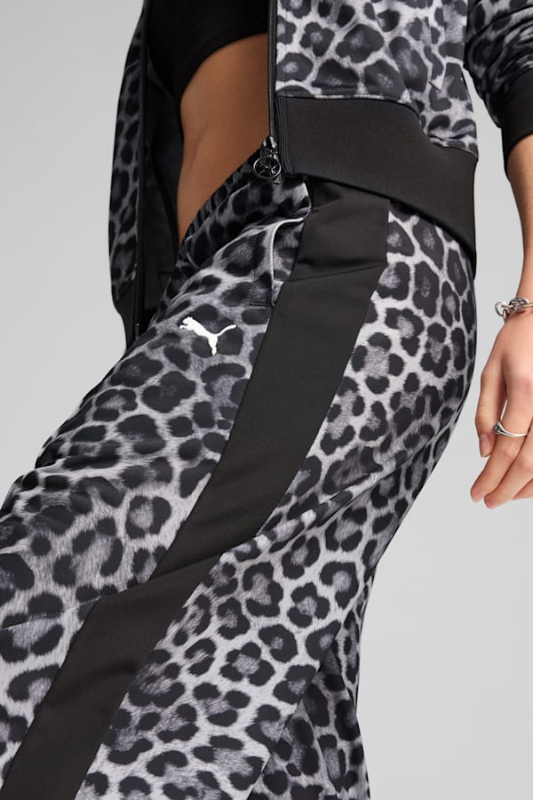 T7 LEO LUXE All-Over Print Straight Pants Women, PUMA Black, extralarge