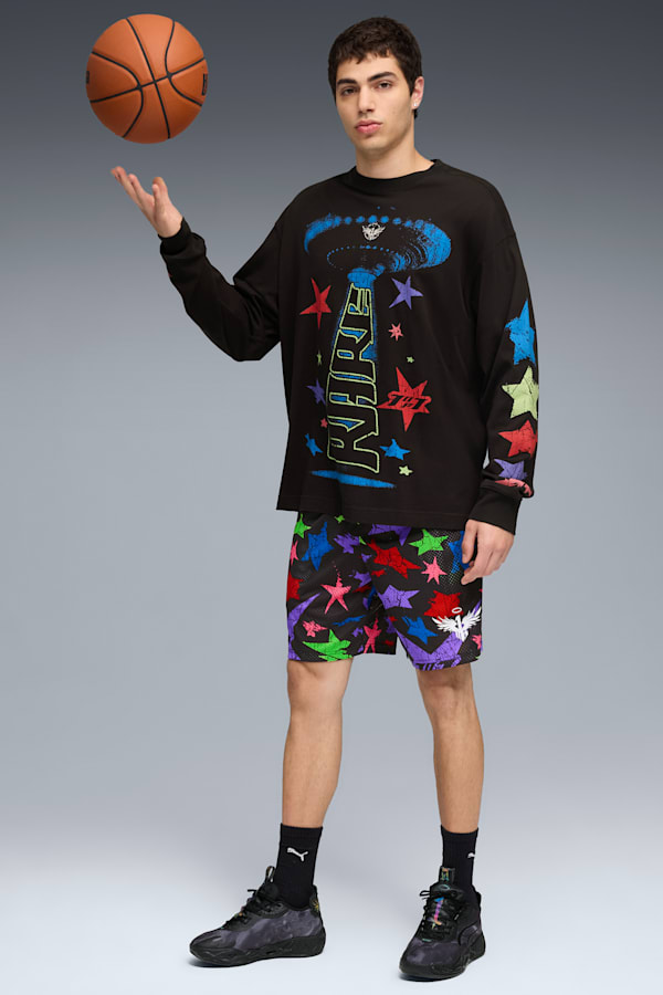 LaMelo Star Vision Long Sleeve Tee Men, PUMA Black, extralarge-GBR