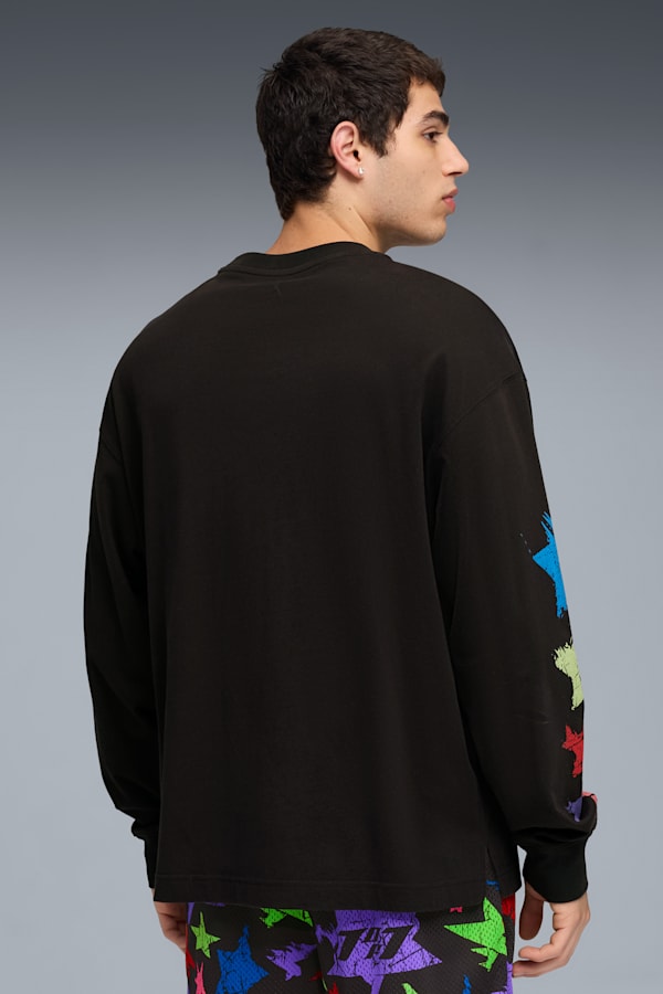 LaMelo Star Vision Long Sleeve Tee Men, PUMA Black, extralarge-GBR