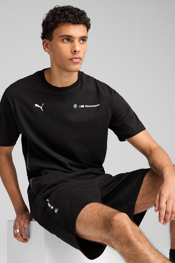 BMW M Motorsport Essentials+ Logo Tee Men, PUMA Black, extralarge