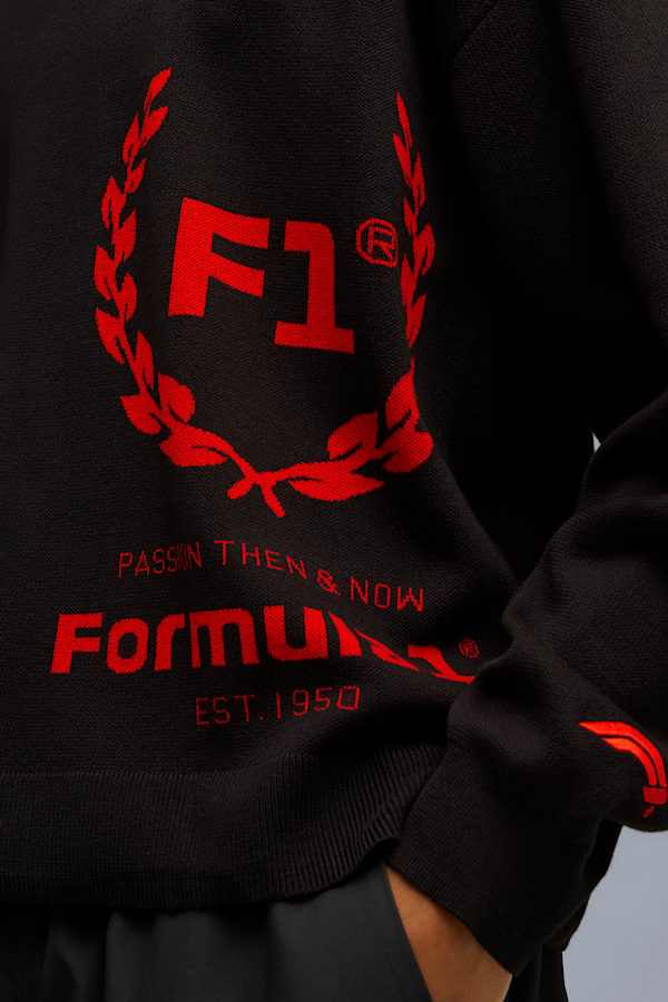 F1® 75 Yrs Knitted Crew Neck Men, PUMA Black, extralarge-GBR