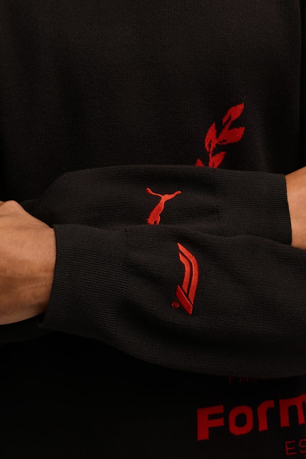 F1® 75 Yrs Knitted Crew Neck Men, PUMA Black, extralarge-GBR