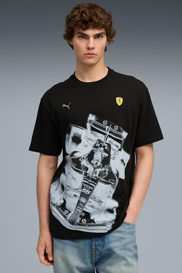 Scuderia Ferrari Premium Tee Men, PUMA Black, extralarge-GBR