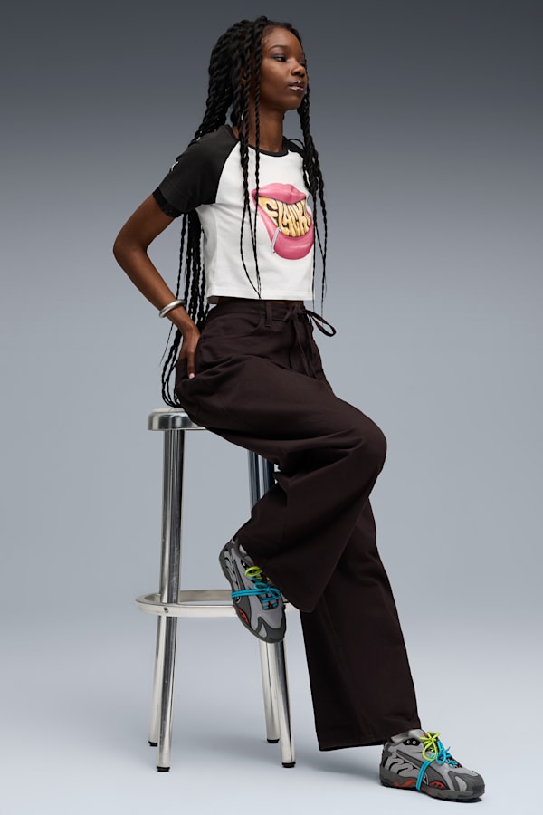 A$AP ROCKY x PUMA Flacko Smile Baby Tee Women, PUMA White, extralarge-GBR