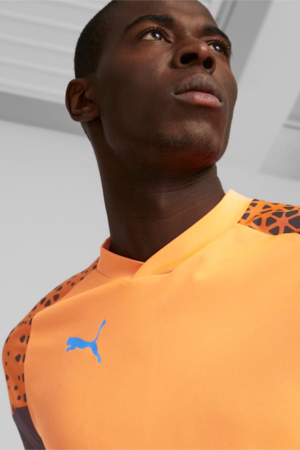 individualCUP Football Jersey Men, Ultra Orange-PUMA Black, extralarge