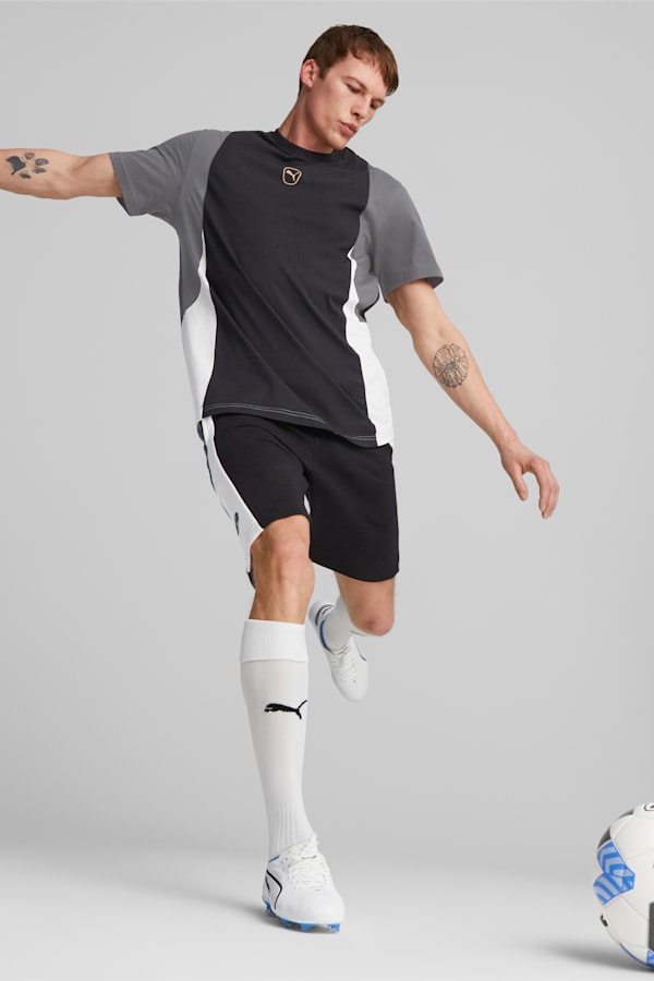 KING Top Football Tee Men, PUMA Black-Shadow Gray-PUMA White, extralarge-GBR