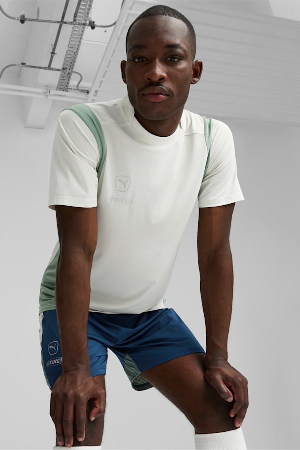 KING Pro Men's Football Jersey, Sedate Gray-Eucalyptus, extralarge-GBR