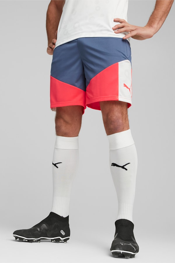 individualCUP Football Shorts, PUMA White-Inky Blue, extralarge