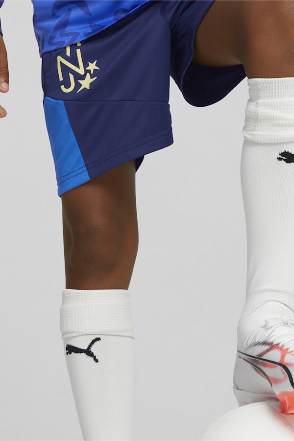 Neymar Jr Youth Football Shorts, Persian Blue-Racing Blue, extralarge