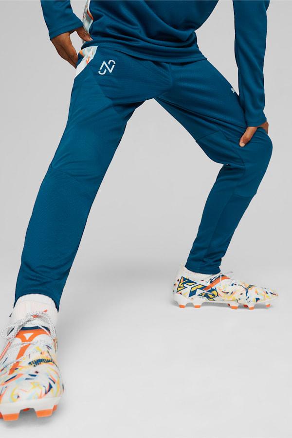 PUMA x NEYMAR JR Creativity Football Youth Training Pants, Ocean Tropic-Hot Heat, extralarge