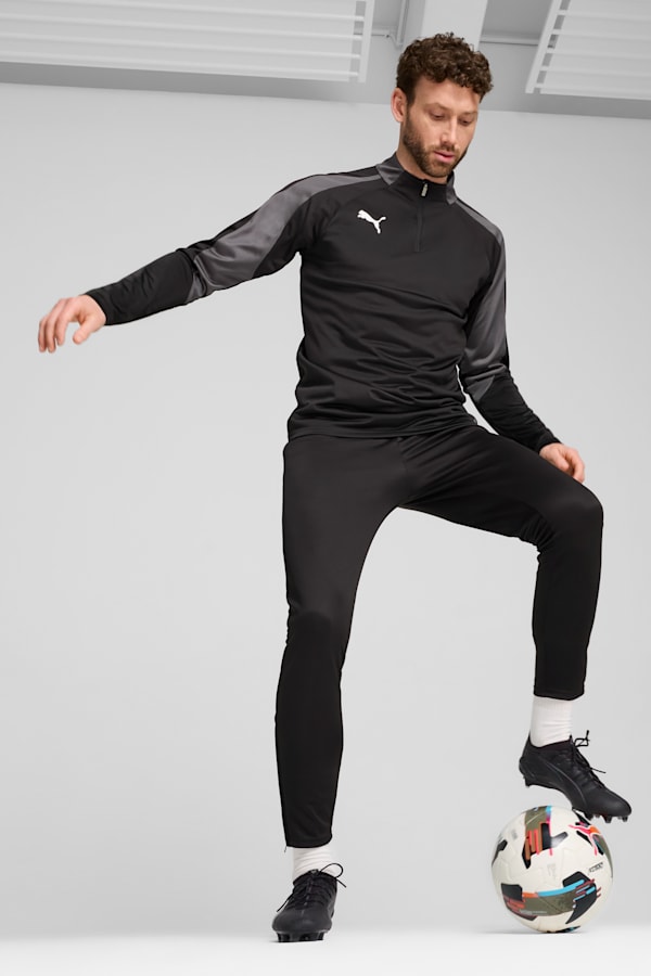 individualLIGA Quarter-Zip Top Men, PUMA Black-PUMA White-Shadow Gray, extralarge