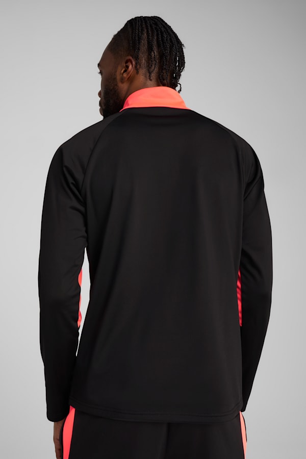 individualLIGA Quarter-Zip Top Men, PUMA Black-Heat Fire, extralarge