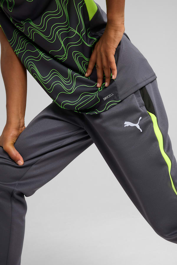 individualLIGA Training Pants Youth, Galactic Gray-Yellow Alert, extralarge