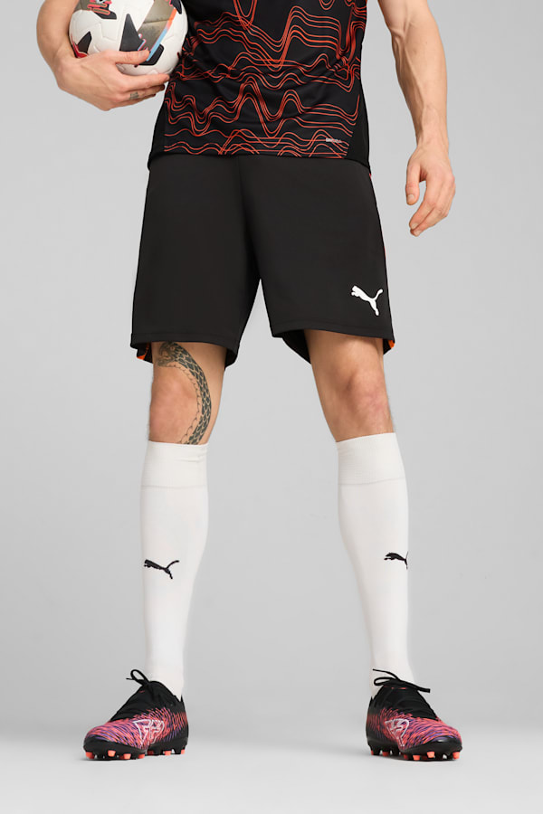 individualLIGA Training Shorts Men, PUMA Black-Heat Fire, extralarge