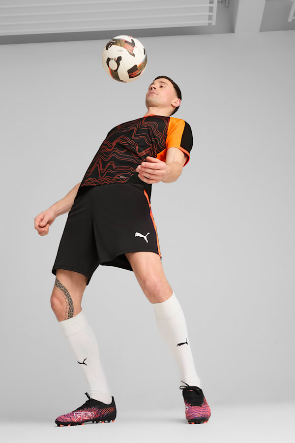 individualLIGA Training Shorts Men, PUMA Black-Heat Fire, extralarge