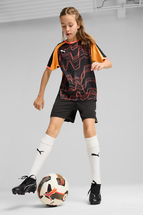 individualFINAL Training Shorts Youth, PUMA Black-Heat Fire, extralarge