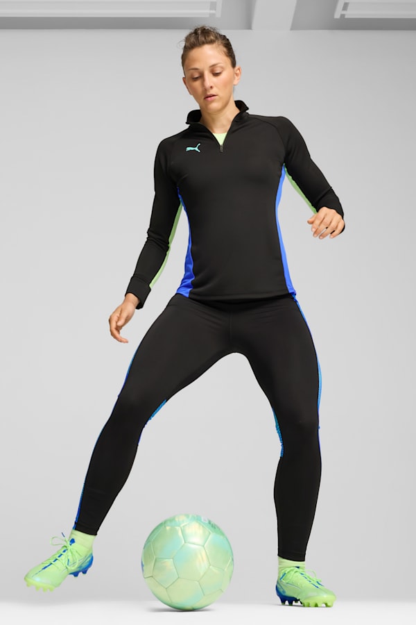 individualBLAZE Quarter-Zip Top Women, PUMA Black-Fizzy Apple, extralarge