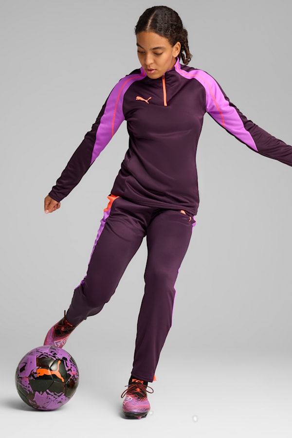 IndividualBLAZE 1/4 Zip Football Top Women, Midnight Plum, extralarge