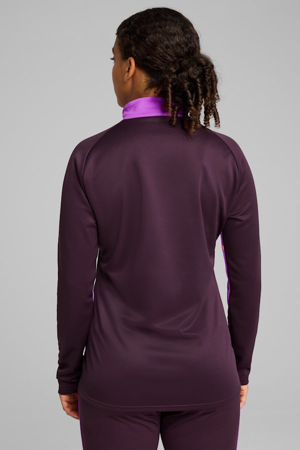 IndividualBLAZE 1/4 Zip Football Top Women, Midnight Plum, extralarge
