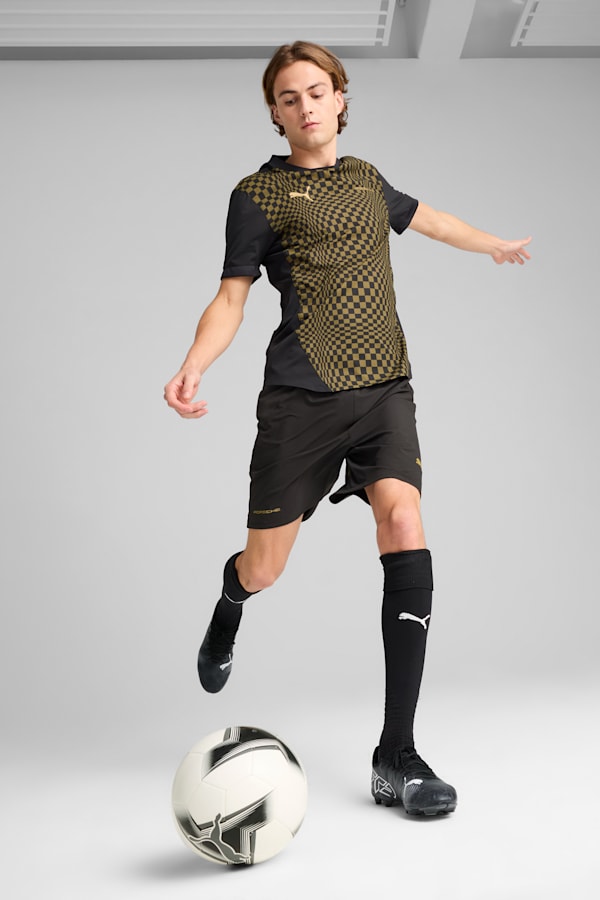 Porsche Legacy 911 Spirit 70 Football Shorts Men, Olive Drab, extralarge-GBR