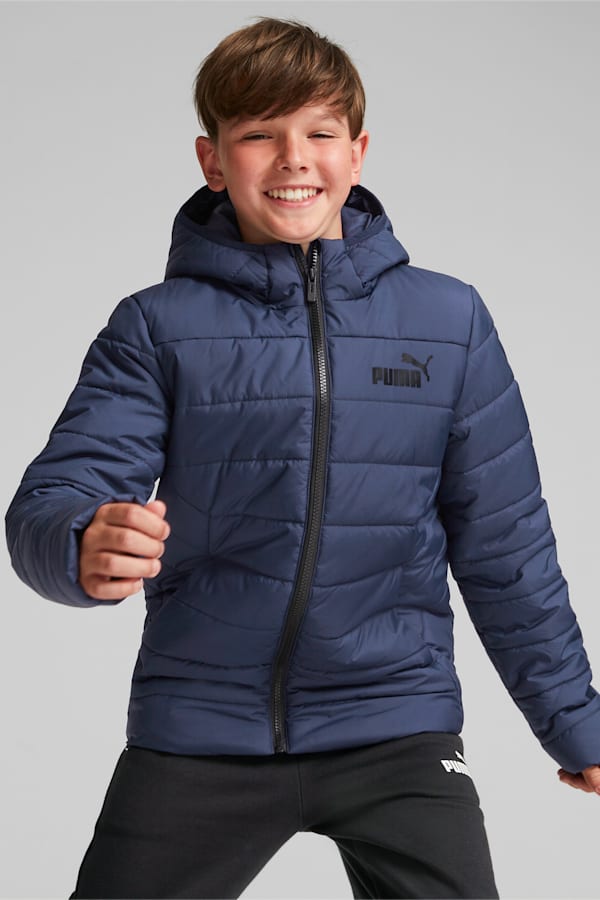 Essentials Padded Jacket Youth, Peacoat, extralarge