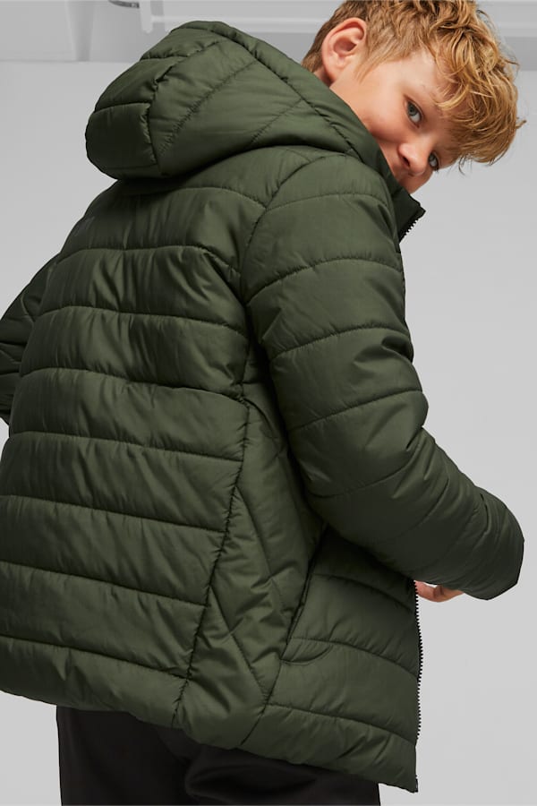Essentials Padded Jacket Youth, Myrtle, extralarge