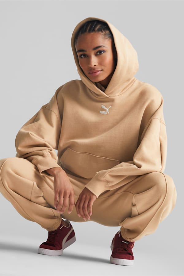 Classics Oversized Hoodie Women, Dusty Tan, extralarge-GBR