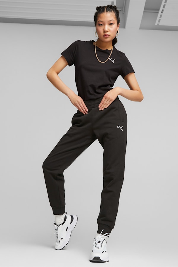 Womens black puma joggers new arrivals