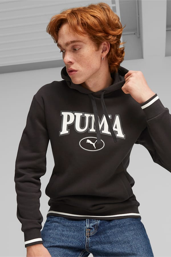 PUMA SQUAD Men's Hoodie, PUMA Black, extralarge