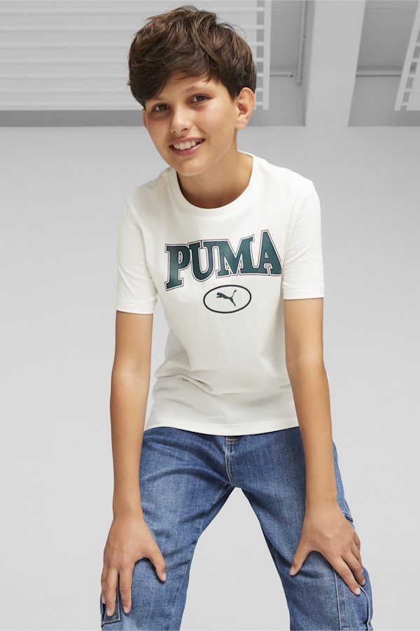 PUMA SQUAD Tee Youth, Warm White, extralarge-GBR