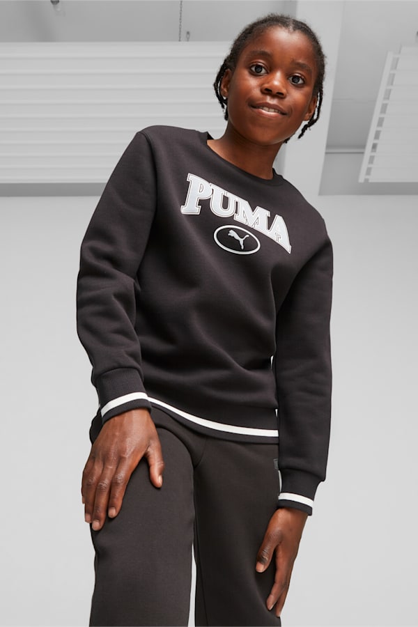 PUMA SQUAD Youth Sweatshirt, PUMA Black, extralarge