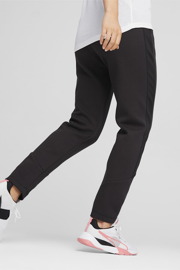 EVOSTRIPE Women's High-Waist Pants, PUMA Black, extralarge