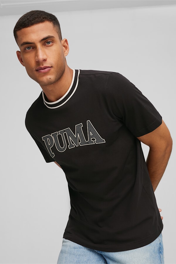 PUMA SQUAD Men's Graphic Tee, PUMA Black, extralarge