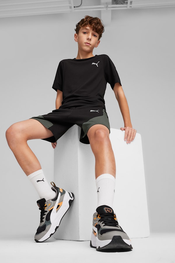 EVOSTRIPE Youth Tee, PUMA Black, extralarge