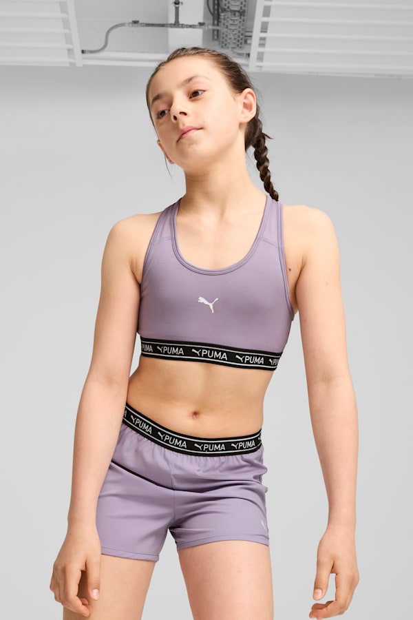 PUMA STRONG Youth Bra, Pale Plum, extralarge