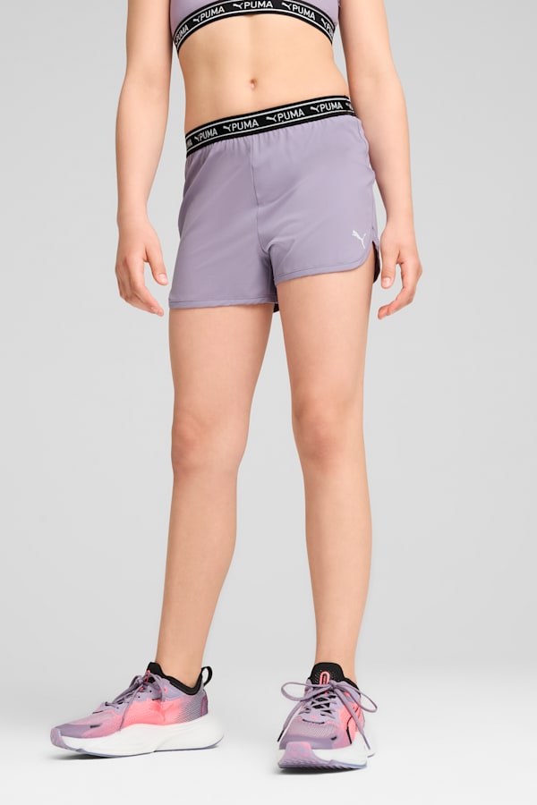 PUMA STRONG Youth Woven Shorts, Pale Plum, extralarge-GBR