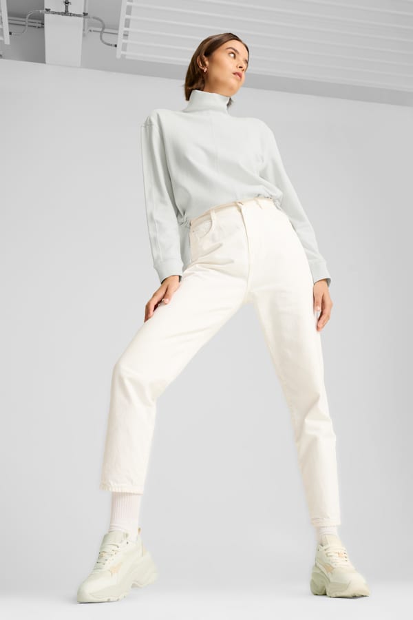 HER High Neck Crew Women, Vapor Gray, extralarge