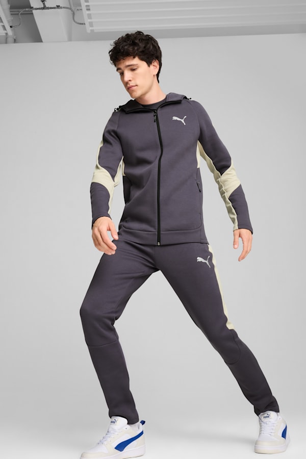 EVOSTRIPE Full-Zip Hoodie Men, Galactic Gray, extralarge