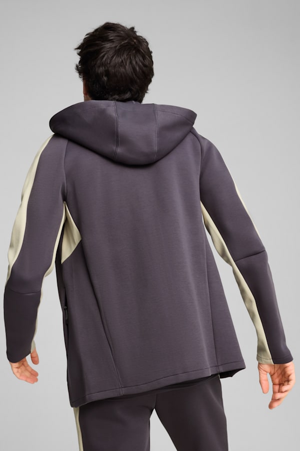 EVOSTRIPE Full-Zip Hoodie Men, Galactic Gray, extralarge