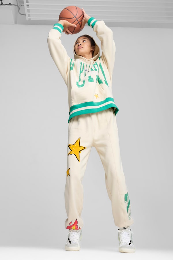 Getting Crafty Basketball Sweat Pants Unisex, Alpine Snow, extralarge