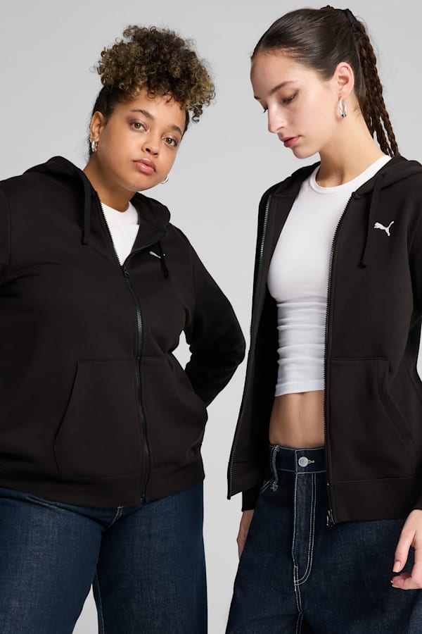 Essentials Full-Zip Hoodie Women, PUMA Black, extralarge-GBR