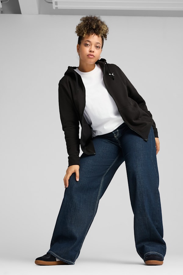 Essentials Full-Zip Hoodie Women, PUMA Black, extralarge-GBR