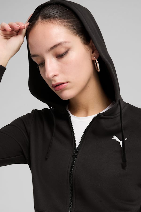 Essentials Full-Zip Hoodie Women, PUMA Black, extralarge-GBR
