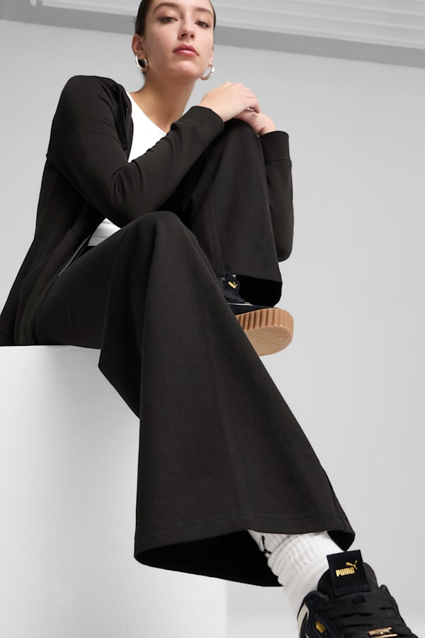 ESS Small No. 1 Logo High-Waist Straight Leggings Women, PUMA Black, extralarge