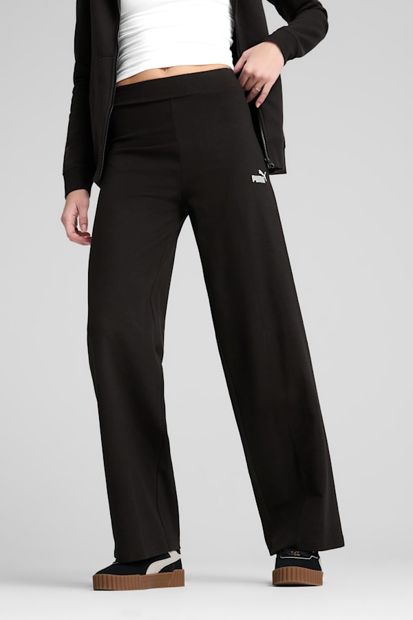 ESS Small No. 1 Logo High-Waist Straight Leggings Women, PUMA Black, extralarge
